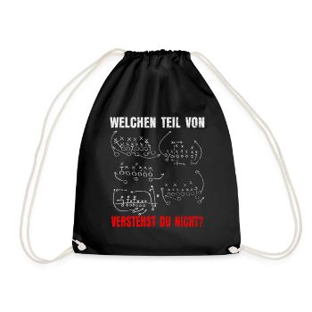 Football américain - Sac de sport léger - noir - Devant