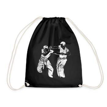 Krav Maga - Drawstring Bag - black - Front
