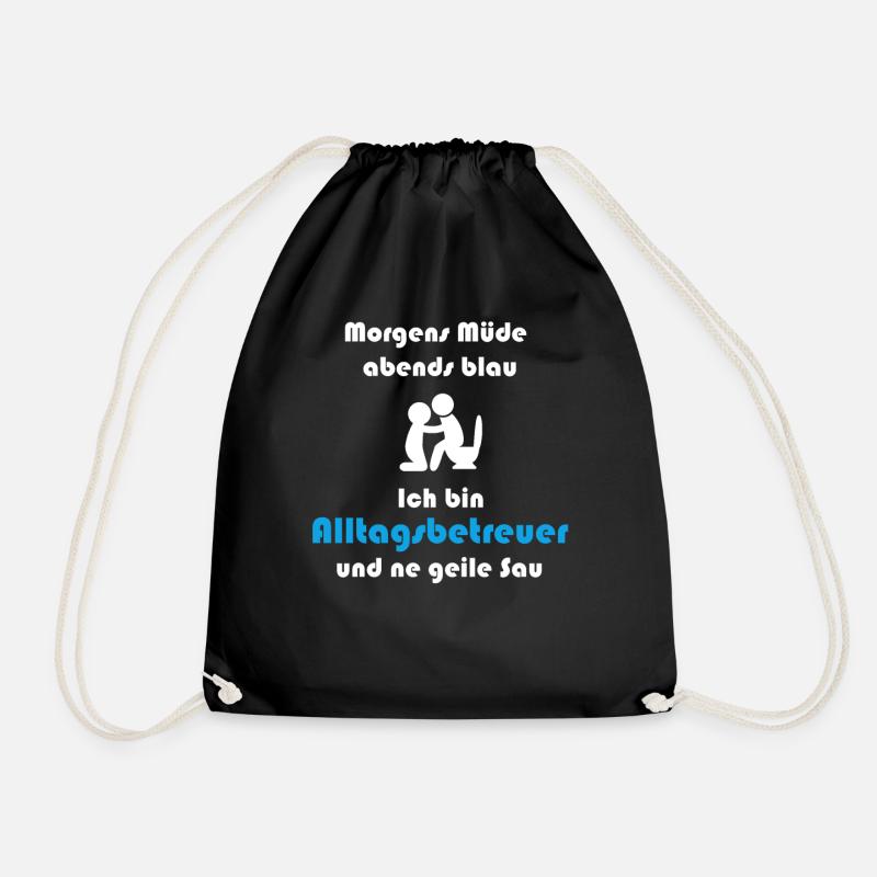 Alltagsbetreuer Alltagsbegleiter Geschenkidee - Turnbeutel - Schwarz