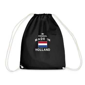 Made in Holland Pays-Bas Naissance Oranje original - Sac de sport léger - noir - Devant