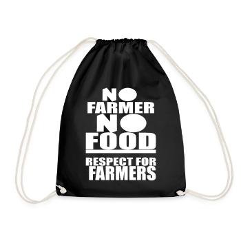 Agriculteur agriculteur - Sac de sport léger - noir - Devant