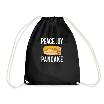 Drôle de proverbes drôles PEACE JOY CADEAU DE PANCAKE - Sac de sport léger - noir - Devant
