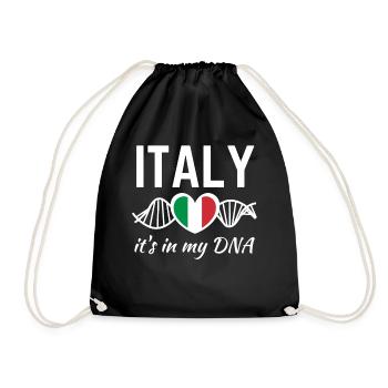 Italie drapeau italien drapeau italien - Sac de sport léger - noir - Devant