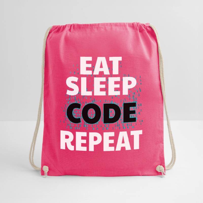 Eat Sleep Code Programmation informatique Nerd Java Sac de sport léger