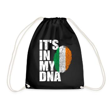 Irlande Drapeau irlandais irlandais ADN - Sac de sport léger - noir - Devant
