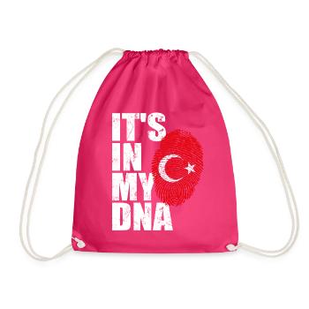 Drapeau turc drapeau turc empreinte ADN - Sac de sport léger - fuchsia - Devant