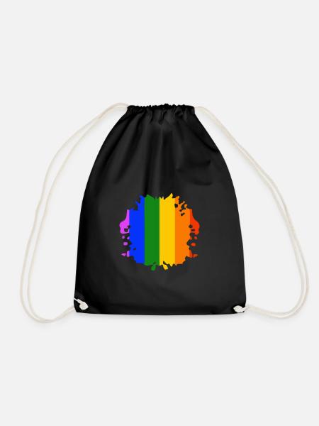 Gay Pride Geschenk - Turnbeutel - Schwarz