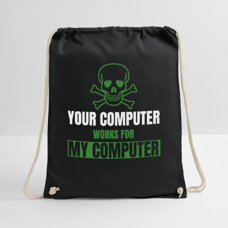 DevOps Cyber Security Hacker IT Admin Geschenke Turnbeutel