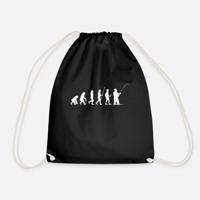 Fischentwicklung Coole Geschenk-Kunst - Turnbeutel - Schwarz