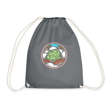 A D20 fantasy - Drawstring Bag - grey - Front