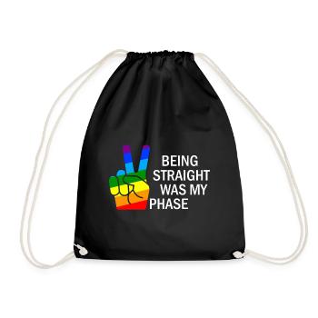 Gay Pride Gift - Drawstring Bag - black - Front