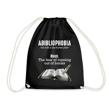 Read books - Drawstring Bag - black - Front