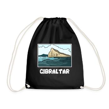 Gibraltar - Drawstring Bag - black - Front