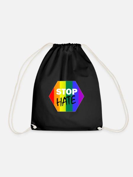 Gay Pride Geschenk - Turnbeutel - Schwarz