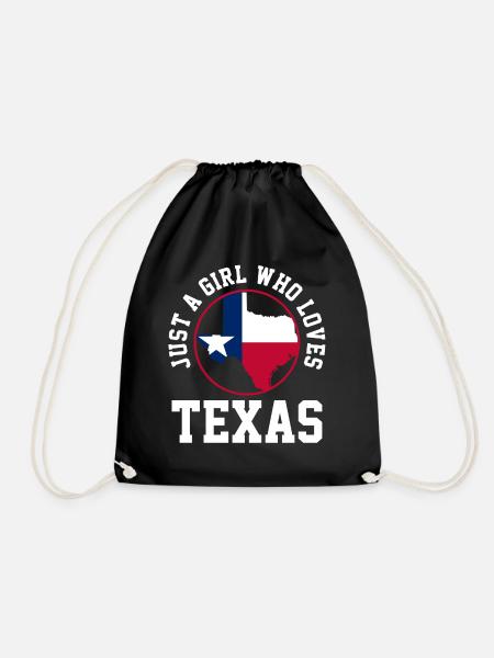 Texas - Drawstring Bag - black