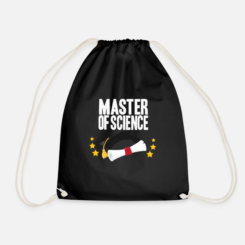 Master of Science Abschluss Uni Diplom Studium - Turnbeutel - Schwarz
