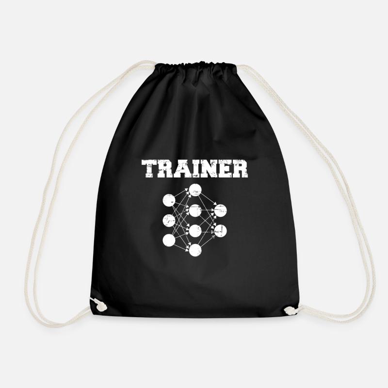 Neuronaler Netzwerktrainer - Turnbeutel - Schwarz