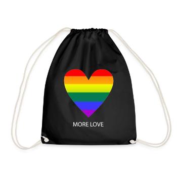Cadeau Gay Pride - Sac de sport léger - noir - Devant
