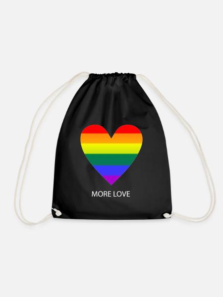 Gay Pride Geschenk - Turnbeutel - Schwarz