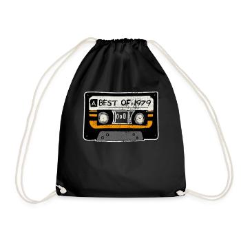 Birthday 1979 - Drawstring Bag - black - Front
