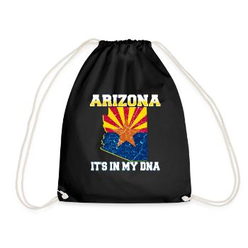 Arizona USA - Turnbeutel - Schwarz - Vorne