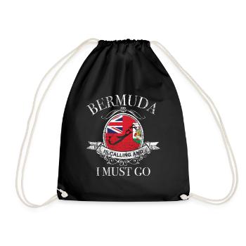 Bermuda gift - Drawstring Bag - black - Front