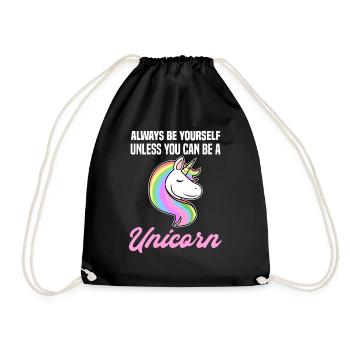 Énonciations drôles de licorne fans de licorne - Sac de sport léger - noir - Devant