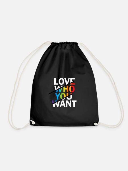 Gay Pride Geschenk - Turnbeutel - Schwarz