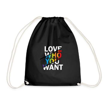 Cadeau Gay Pride - Sac de sport léger - noir - Devant