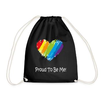 Cadeau Gay Pride - Sac de sport léger - noir - Devant