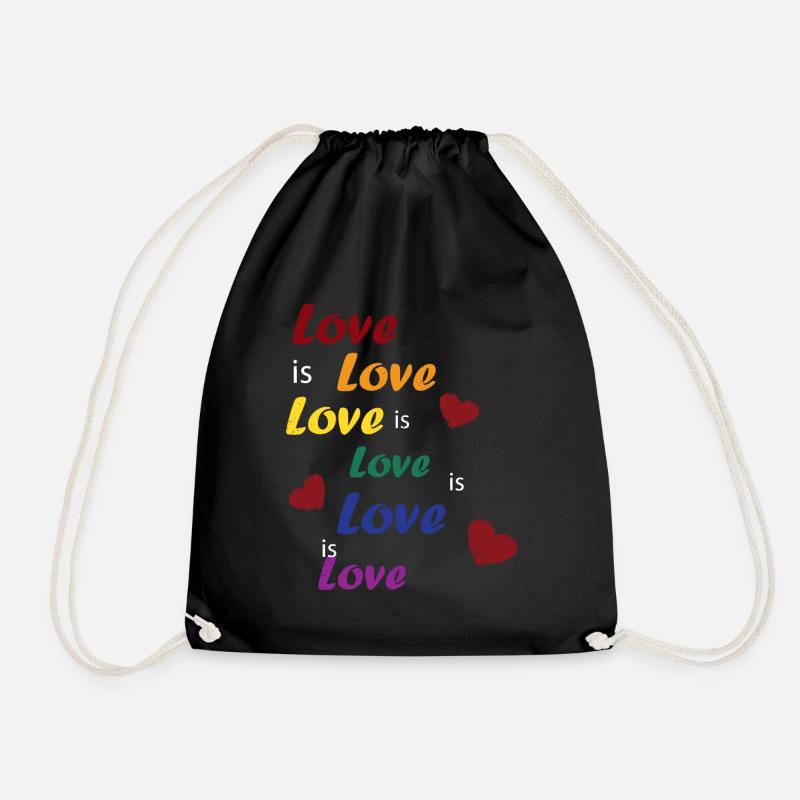 Gay Pride Geschenk - Turnbeutel - Schwarz