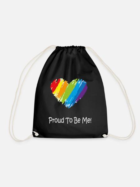 Gay Pride Geschenk - Turnbeutel - Schwarz
