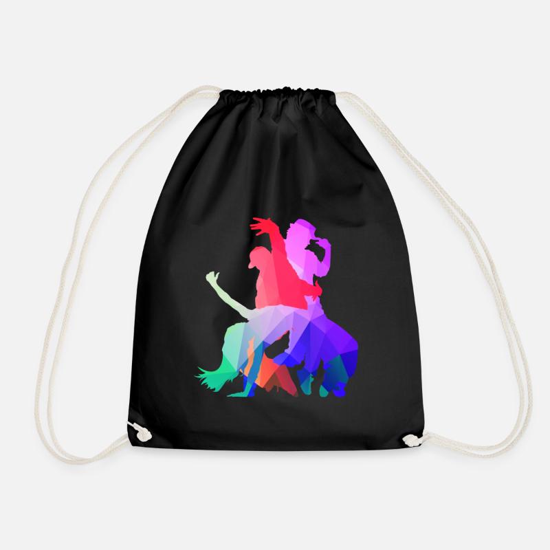 Hip Hop Dance - Drawstring Bag - black