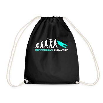 Luge Evolution - Drawstring Bag - black - Front