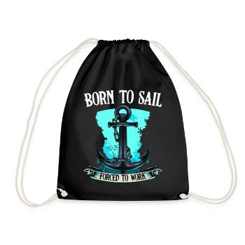 navigation à voile - Sac de sport léger - noir - Devant