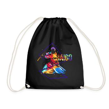 Iaido - Drawstring Bag - black - Front