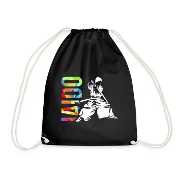 Iaido - Drawstring Bag - black - Front