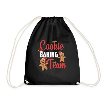 Boulangerie de Noël au pain d'épices - Sac de sport léger - noir - Devant