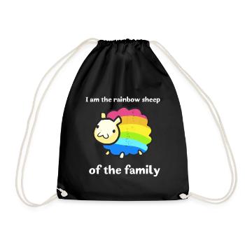 Gay Pride Gift - Drawstring Bag - black - Front
