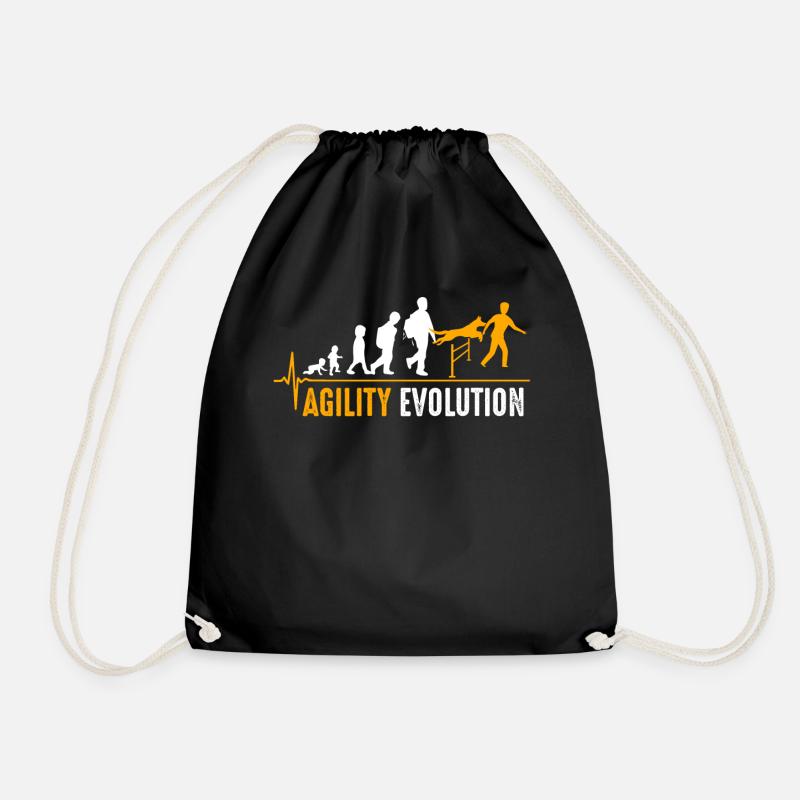 Agility Geburt - Turnbeutel - Schwarz