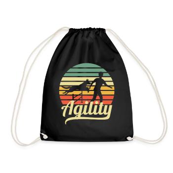 Agility - Drawstring Bag - black - Front