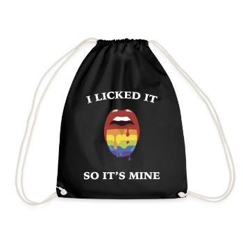 Gay Pride Gift - Drawstring Bag - black - Front