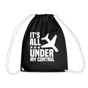 Hôtesse de l'air de l'hôtesse de l'air du pilote - Sac de sport léger - noir - Devant