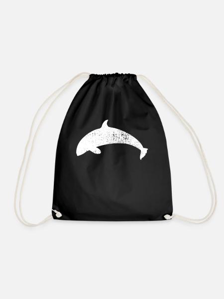 Orca - Drawstring Bag - black