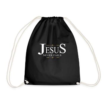 Christentum Geschenk - Turnbeutel - Schwarz - Vorne