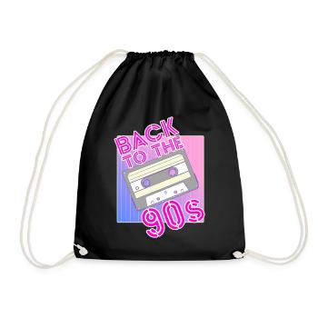 Back to the 90s années 90 Vêtements de fête - Sac de sport léger - noir - Devant