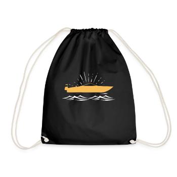 bateau - Sac de sport léger - noir - Devant
