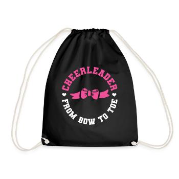 Cheerleading - Drawstring Bag - black - Front
