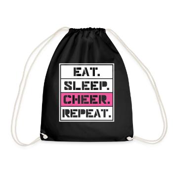 Cheerleading - Drawstring Bag - black - Front