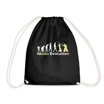 Evolution de l'Aïkido - Sac de sport léger - noir - Devant